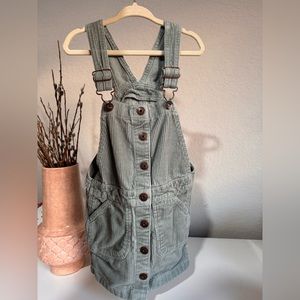 Corduroy overall dress